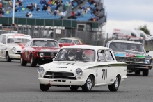 Silverstone Festival, Silverstone 2023
25th-27th August 2023
Free for editorial use only 
711 Peter Smith / Mike Simpson - Ford Lotus Cortina
