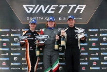 Josh Rattican - Elite Motorsport Ginetta G55 - Carlito Miracco - Preptech UK Ginetta G55 - James Blake-Baldwin - AK Motorsport Ginetta G55