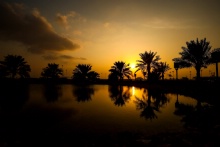 Bahrain International Circuit at sunset