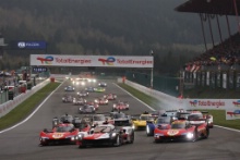 Start of the 6 Hours of Spa Franchorchamps, #7 TOYOTA GAZOO RACING  JPN Toyota GR010 – Hybrid Hypecar of Mike Conway, Kamui Kobayashi, Jose Maria Lopez leads