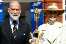 His Royal Highness Prince Michael of Kent, Her Royal Highness Princess Michael of Kent with the RAC Tourist Trophy.