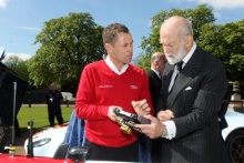 Tom Kristensen (DK) Audi with His Royal Highness Prince Michael of Kent