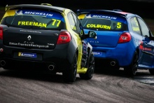 Simon Freeman (GBR) Pitbull Racing Renault Clio Cup and Ben Colburn (GBR) Westbourne Motorsport Renault Clio Cup