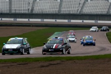 Ronan Pearson (GBR) Westbourne Motorsport with Hillnic Homes Renault Clio Cup and Tyler Lidsey (GBR) MRM Racing Renault Clio Cup