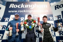 Race 1 Race Class Podium (l-r) Ronan Pearson (GBR) Westbourne Motorsport with Hillnic Homes Renault Clio Cup, Ben Palmer (GBR) Ben Palmer Racing Renault Clio Cup, Ben Colburn (GBR) Westbourne Motorsport Renault Clio Cup