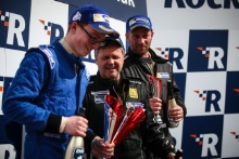 Race 1 Road Class Podium (l-r) Sean Thomas (GBR) Westbourne Motorsport Renault Clio Cup, Nic Harrison (GBR)R CGH Imports with Jade Developments Renault Clio Cup, Tom Oatley (GBR) Paxcroft.co.uk / Team Prota Renault Clio Cup