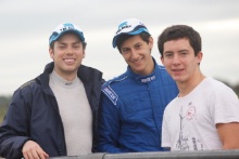 Diego Menchaca (MEX) Douglas Motorsport BRDC F4, Rodrigo Fonseca (MEX) Douglas Motorsport BRDC F4, Alfredo Zabalza (MEX) Hillspeed BRDC F4