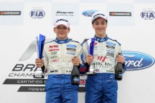 Hampus Ericsson (SWE) Fortec Motorsports British F4 and Ollie Caldwell (GBR) TRS Arden British F4