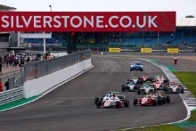 Race 1 Start Jonathan Hoggard (GBR) Fortec British F4 leads