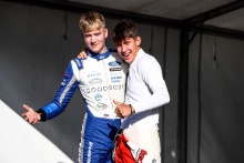 James Hedley (GBR) Fortec F4 and Oliver Gray (GBR) Fortec F4