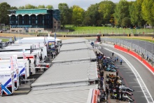 British F4 pit lane