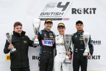 Podium - Carlin, Aiden Neate (GBR) – Fortec Motorsports, Louis Sharp (NZL) – Rodin Carlin and Jaden Pariat (IND) – Phinsys by Argenti  Motorsport