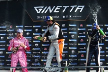 podium Race 3 Martin Wills - Assetto Motorsport GTA Tom Holland - GTA Toby Trice - SVG Motorsport GTA