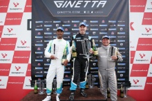 Podium Ravi Ramyead - W2R Ginetta G56 Marc Warren - Raceway Motorsport Ginetta G56 Richard Sykes - W2R Ginetta G56