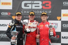 Alex Fores (GBR) - Chris Dittman Racing BRDC GB3, Mikkel Grundtvig (DNK) - Fortec Motorsports BRDC GB3 and Frederick Lubin (GBR) - Arden Motorsport BRDC GB3