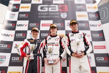 Nick Gilkes - Hillspeed GB3 - Luke Browning - Hitech GP GB3 - Bryce Aron - Hitech GP GB3