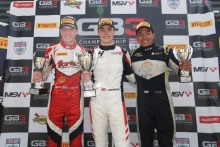 Podium Race 1 Joel Granfors - Fortec Motorsport GB3 Luke Browning - Hitech GP GB3 Branden Oxley - Chris Dittmann Racing GB3