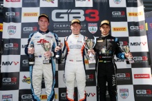 Podium Race 3 Tommy Smith - Douglas Motorsport GB3 Callum Voisin - Carlin GB3 Roberto Faria - Carlin GB3