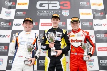 Podium Race 2 Callum Voisin - Carlin GB3 Tom Lebbon - Elite Motorsport GB3 Joel Granfors - Fortec Motorsport GB3