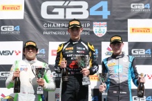 Max Marzorati (GBR) - Hillspeed GB4 Jack Sherwood (GBR) - Elite Motorsport GB4 Tom Mills (GBR) - Kevin Mills Racing GB4