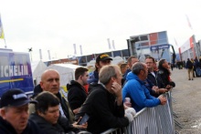 Fans in the Rally Village