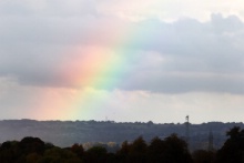 A rainbow at Donington Park