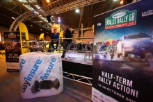 Malcolm Wilson (GBR) on the Wales Rally GB stand