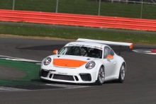 White Orange Porsche GT3