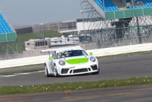 White Green Porsche GT3