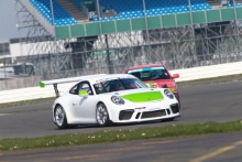 White Green Porsche GT3