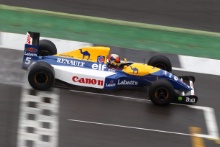 Karun Chandhok drives the Williams FW14B