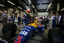 Karun Chandhok (IND) in the Williams FW14B