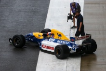 Karun Chandhok (IND) in the Williams FW14B