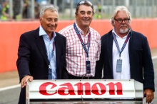 Riccardo Patrese (ITA), Nigel Mansell (GBR) and Keke Rosberg (FIN)