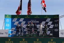 Podium - Race 1 - Alexandre Cougnaud/Romano Ricci, John Falb/Sean Rayhall  and Alex Kapadia/Martin Rich