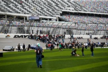 Fans on the grid at Daytona