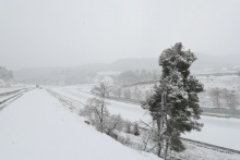 Snow at Parcmotor Castelloli
