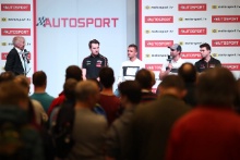 Tom Ingram (GBR), Colin Turkington (GBR), Andrew Jordan (GBR) and Daniel Cammish (GBR) on the Autosport Stage