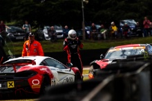 Richard Mason / Duncan Tappy - Greystone GT McLaren 570S GT4 and Alex Stevenson / James Kellett - Century Motorsport Ginetta G55 collide