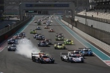 Start of the Asian Le Mans Series 4 Hours of Abu Dhabi Race 1