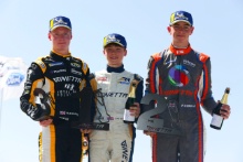 Adam Smalley Elite Motorsport Ginetta Junior, Luke Browning (GBR) Richardson Racing, Patrick Kibble TCR Ginetta Junior