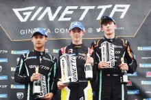 Sonny Smith - R Racing Ginetta Junior - William Macintyre - Elite Motorsport Ginetta Junior - Luke Watts - R Racing Ginetta Junior
