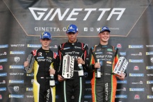 William Macintyre - Elite Motorsport Ginetta Junior, Josh Rowledge - R Racing Ginetta Junior, Zac Meakin - Preptech UK Ginetta Junior