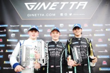 Mikey Porter - R Racing Ginetta Junior - Freddie Slater - R Racing Ginetta Junior  - Reza Seewooruthum - R Racing Ginetta Junior