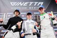 Finn Harrison - Assetto Motorsport Ginetta Junior - Mikey Porter - R Racing Ginetta Junior - Sid Smith - Fox Motorsport Ginetta Junior