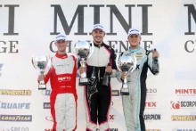 Podium Race 3 Lewis Brown - LDR Performance Tuning MINI Jack Davidson - LUX Motorsport MINI Max Bird - EXCELR8 Motorsport MINI